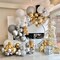 110pcs Metallic Silver Balloon Garland Arch Kit, 18 12 10 5 inch Chrome Silver Latex Balloons Different Sizes Pack for Party Decorations